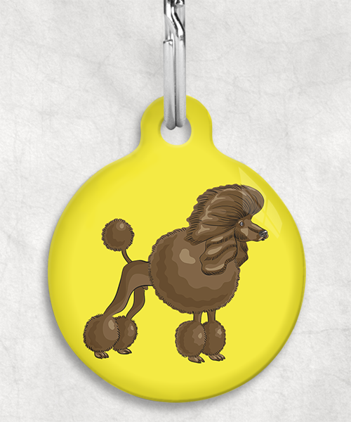 koningspoedel-bruin-freepik-zonder-naam-huisdierpenning-geel