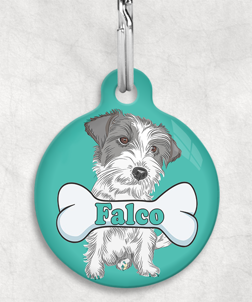 ruw-harige-jackrussel-naam-been-huisdierpenning-turquoise