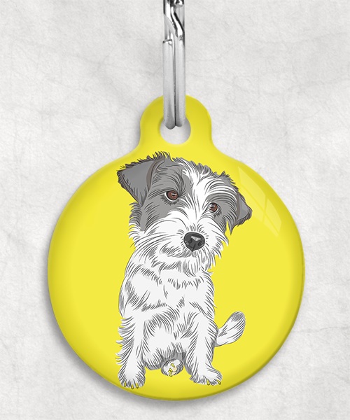 ruw-harige-jackrussel-zonder-naam-huisdierpenning-geel