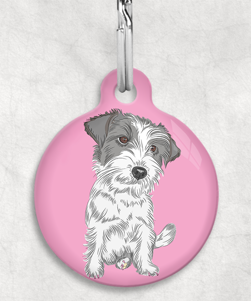 ruw-harige-jackrussel-zonder-naam-huisdierpenning-lichtroze