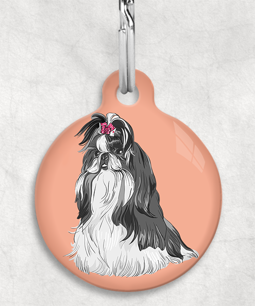 shih-tzu-wit-zwart-zonder-naam-huisdierpenning-peach