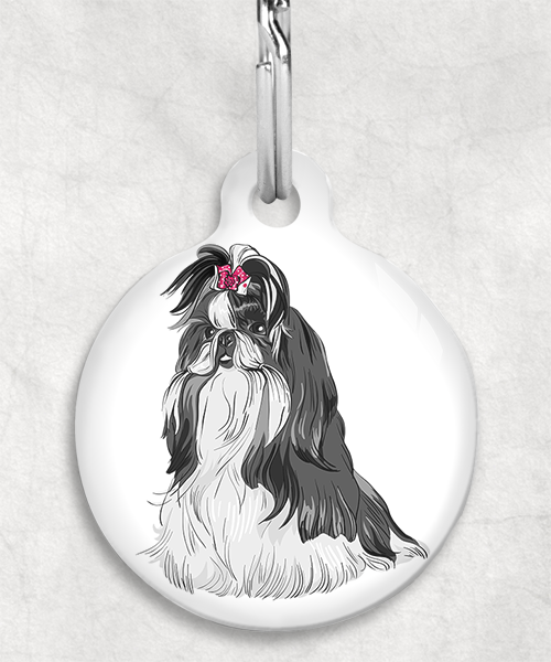 shih-tzu-wit-zwart-zonder-naam-huisdierpenning-wit