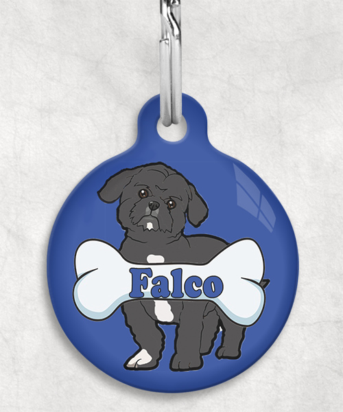 shihtzu-naam-been-huisdierpenning-blauw