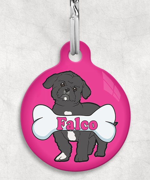 shihtzu-naam-been-huisdierpenning-fushia