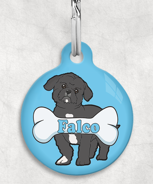 shihtzu-naam-been-huisdierpenning-lichtblauw