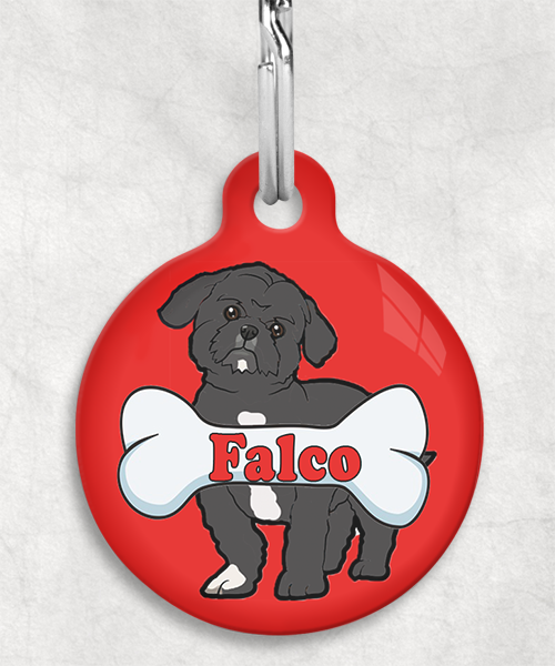 shihtzu-naam-been-huisdierpenning-rood