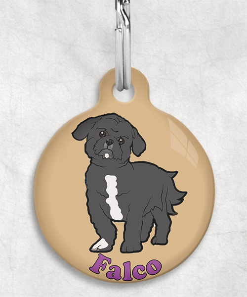 shihtzu-naam-los-huisdierpenning-beige