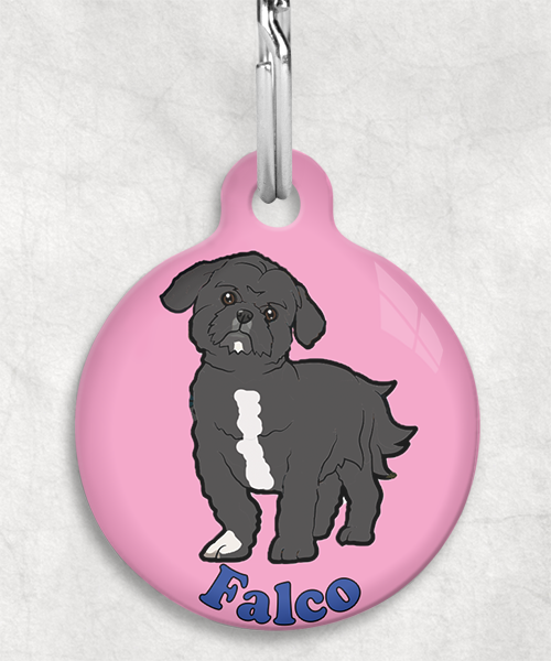 shihtzu-naam-los-huisdierpenning-lichtroze