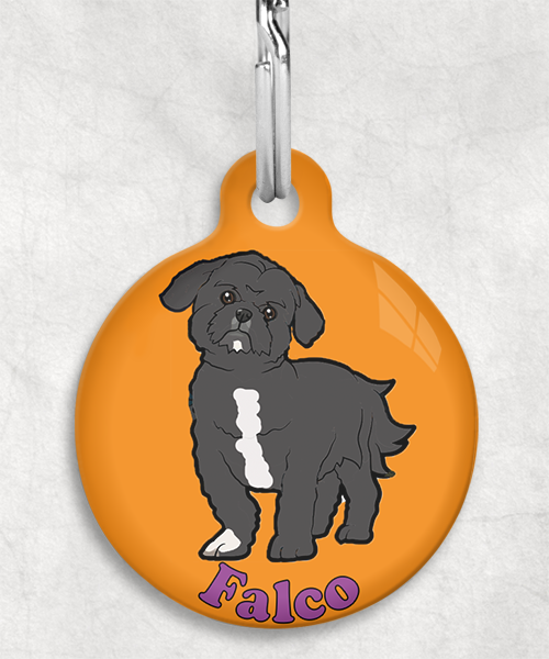 shihtzu-naam-los-huisdierpenning-oranje