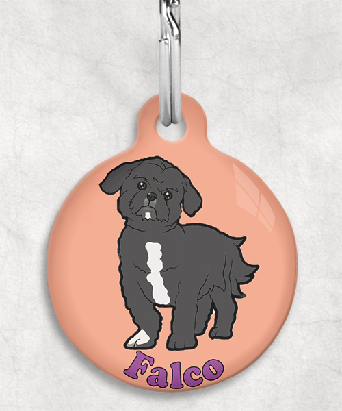 shihtzu-naam-los-huisdierpenning-peach