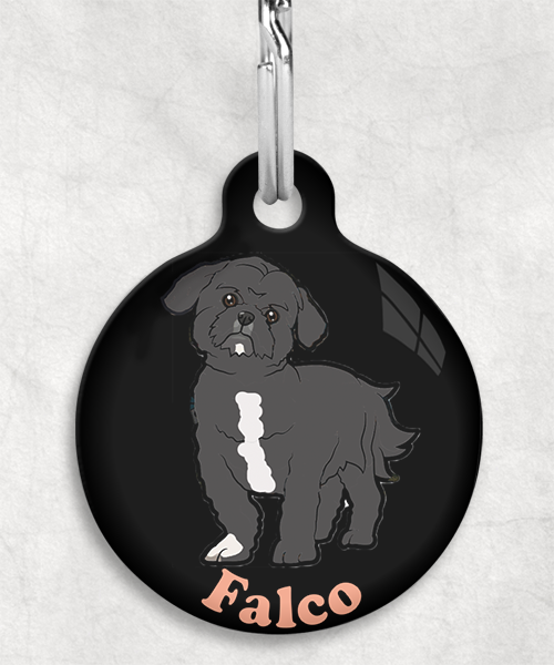 shihtzu-naam-los-huisdierpenning-zwart