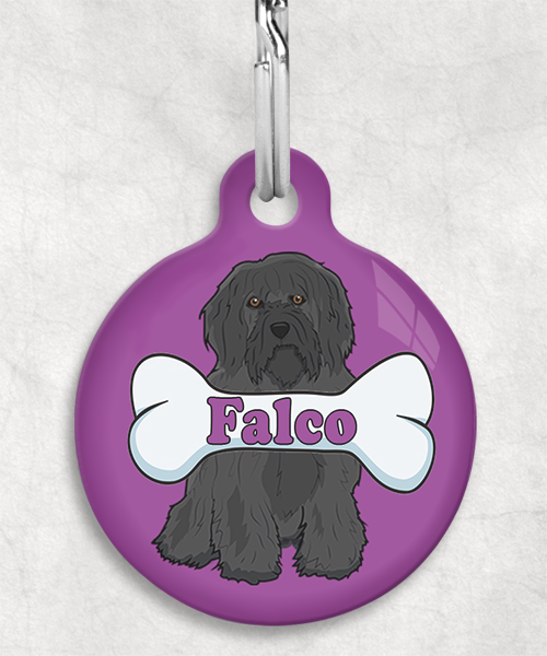 tibetaanse-terrier-zwart-naam-been-huisdierpenning-lilla