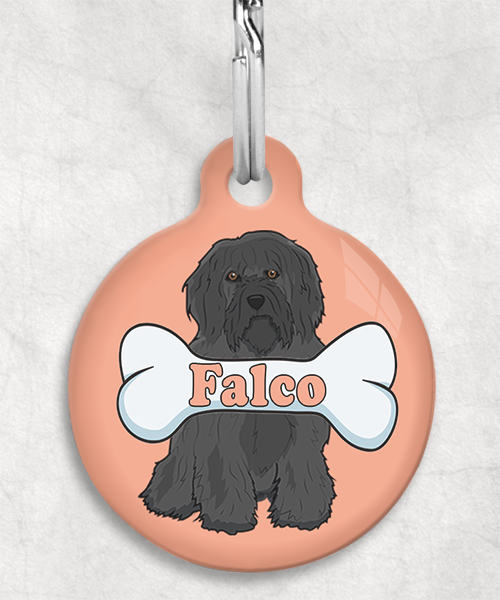 tibetaanse-terrier-zwart-naam-been-huisdierpenning-peach