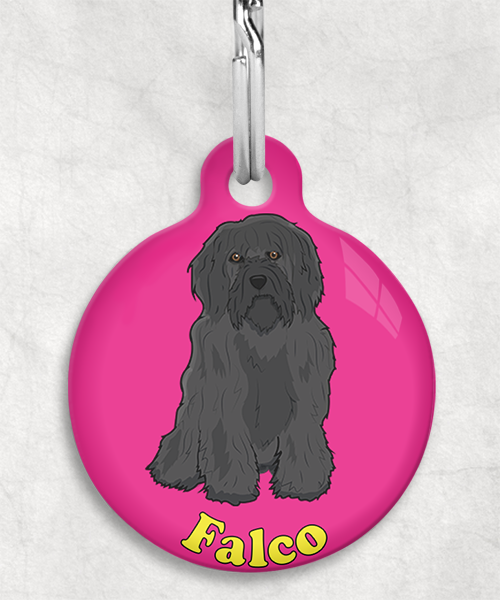 tibetaanse-terrier-zwart-naam-los-huisdierpenning-fushia