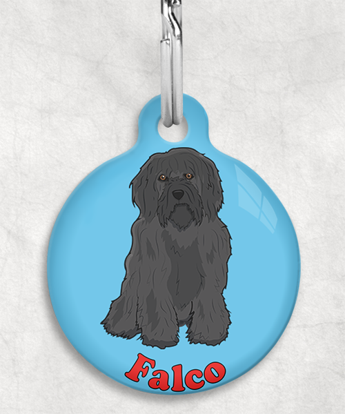 tibetaanse-terrier-zwart-naam-los-huisdierpenning-lichtblauw