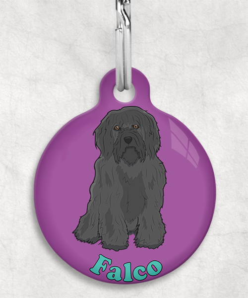 tibetaanse-terrier-zwart-naam-los-huisdierpenning-lilla