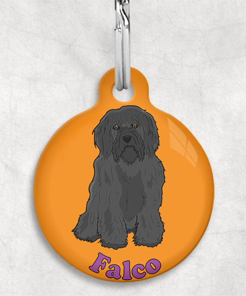 tibetaanse-terrier-zwart-naam-los-huisdierpenning-oranje