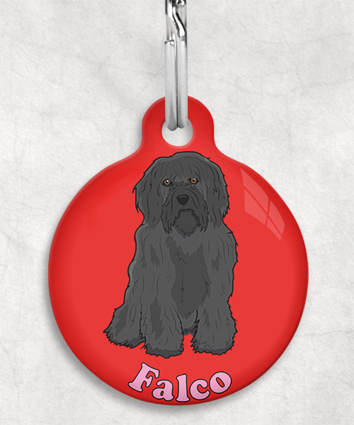 tibetaanse-terrier-zwart-naam-los-huisdierpenning-rood