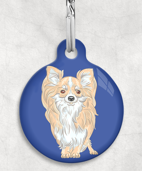 chihuahua-beige-langhaar-zonder-naam-huisdierpenning-blauw