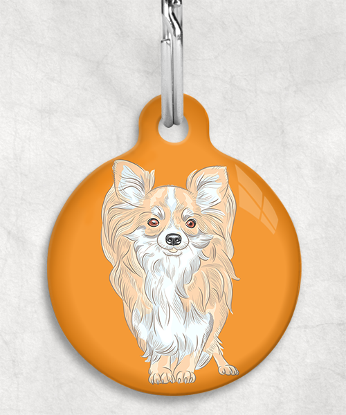 chihuahua-beige-langhaar-zonder-naam-huisdierpenning-oranje