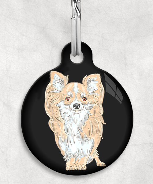 chihuahua-beige-langhaar-zonder-naam-huisdierpenning-zwart