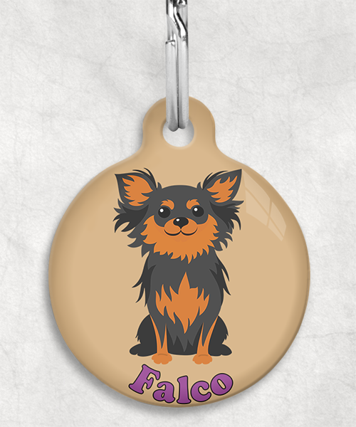 chihuahua-langhaar-black-tan-naam-los-huisdierpenning-beige