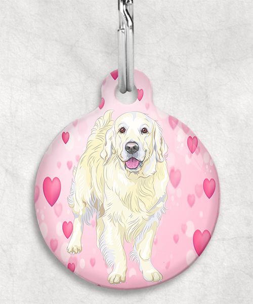 golden-retriever-beige-zonder-naam-huisdierpenning-hartjes