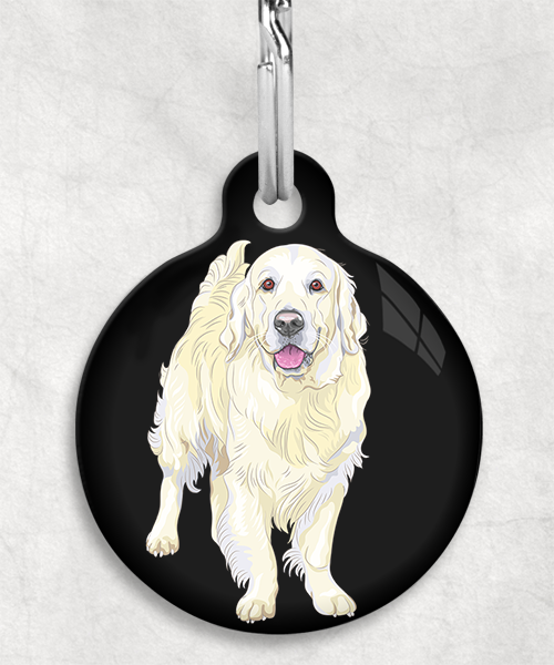 golden-retriever-beige-zonder-naam-huisdierpenning-zwart