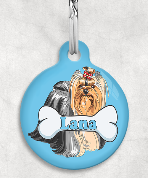 yor-shire-terier-staand-freepik-naam-been-huisdierpenning-lichtblauw