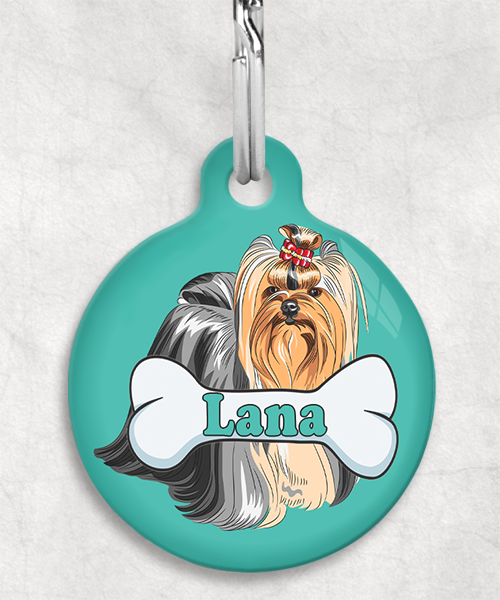 yor-shire-terier-staand-freepik-naam-been-huisdierpenning-turquoise