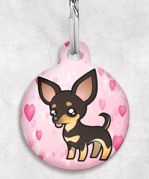 100093-chihuahua-donkerbruin-zonder-naam-huisdierpenning-hartjes