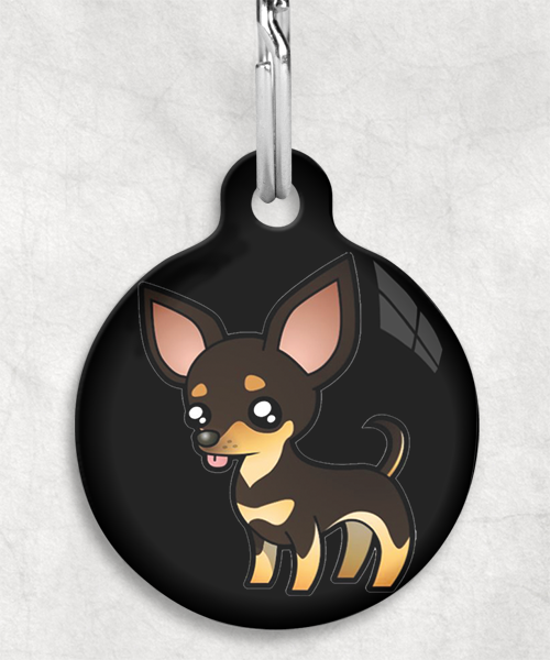 100093-chihuahua-donkerbruin-zonder-naam-huisdierpenning-zwart