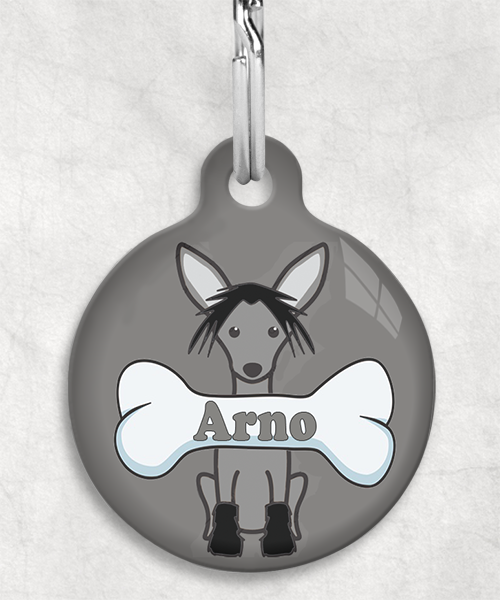 100109-chinese-crested-black-naam-been-huisdierpenning-lichtgrijs