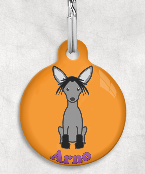 100109-chinese-crested-black-naam-los-huisdierpenning-oranje