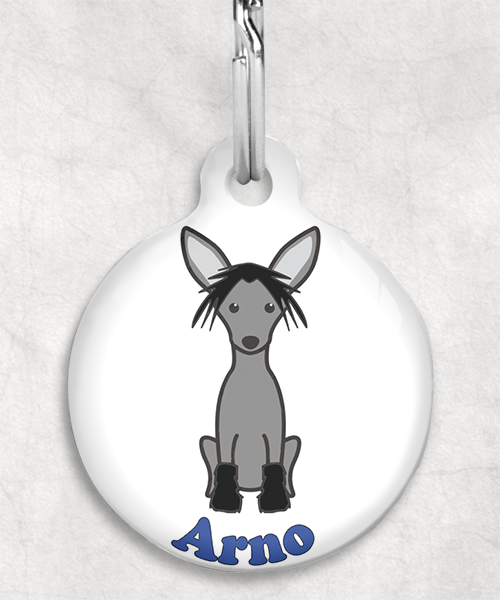 100109-chinese-crested-black-naam-los-huisdierpenning-wit