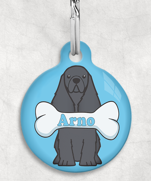 100114-american-cocker-zwart-naam-been-huisdierpenning-lichtblauw