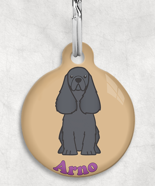 100114-american-cocker-zwart-naam-los-huisdierpenning-beige-1