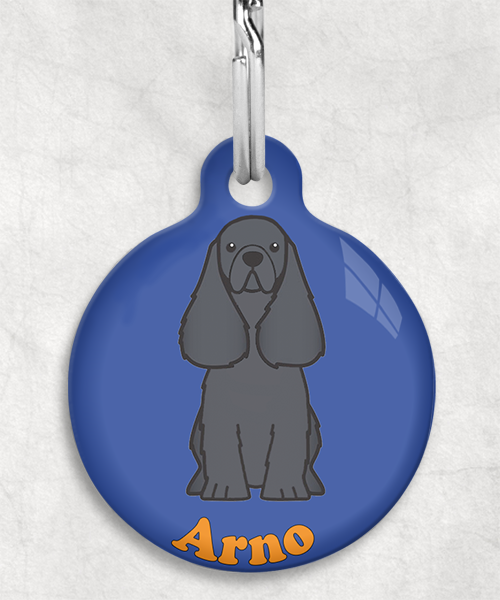 100114-american-cocker-zwart-naam-los-huisdierpenning-blauw-1