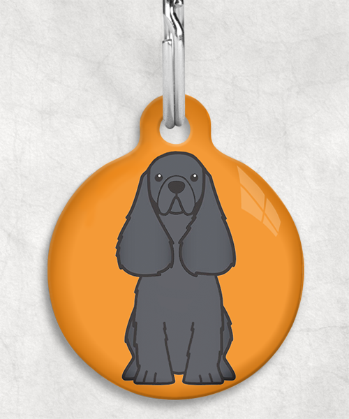 100114-american-cocker-zwart-zonder-naam-huisdierpenning-oranje