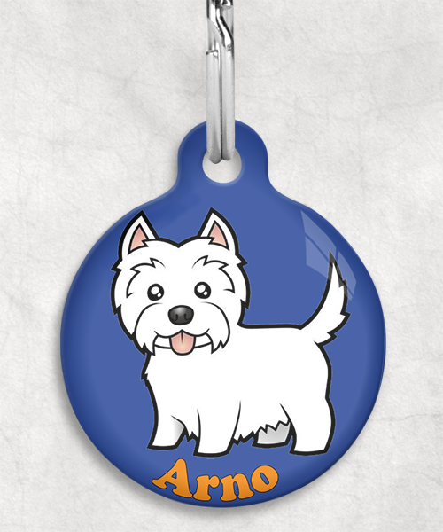 100119-westie-naam-los-huisdierpenning-blauw