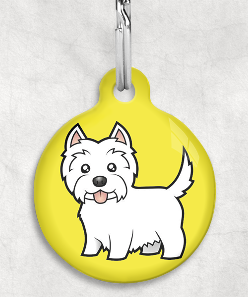 100119-westie-zonder-naam-huisdierpenning-geel