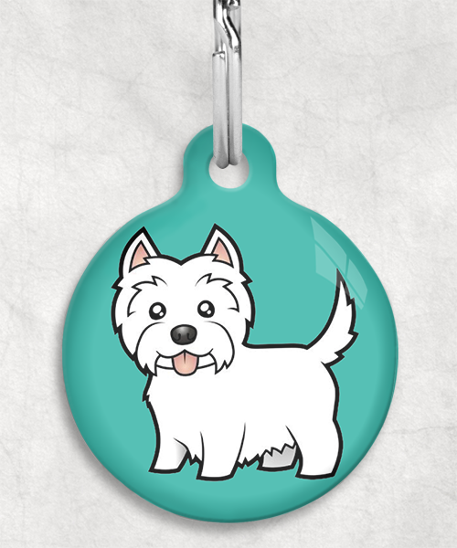 100119-westie-zonder-naam-huisdierpenning-turquoise