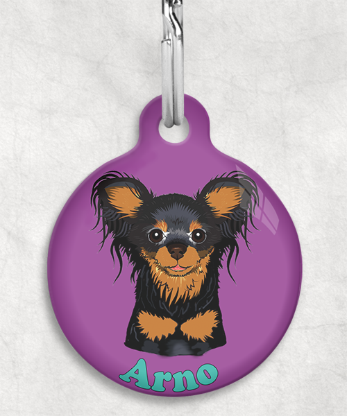 100121-rusissche-toy-terrier-zwart-naam-los-huisdierpenning-lilla