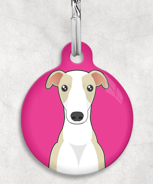 100132-windhond-beige-zonder-naam-huisdierpenning-fushia