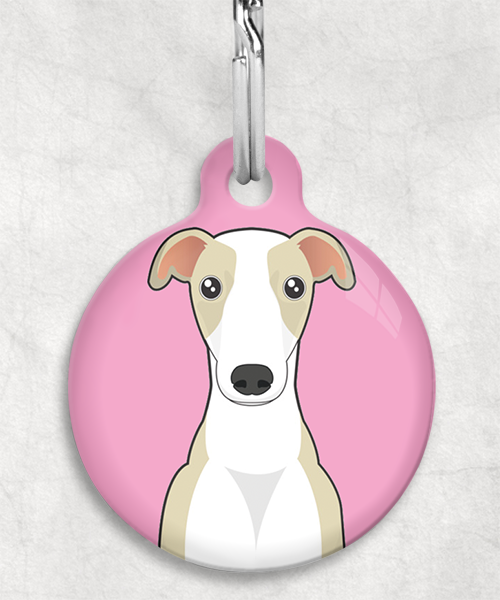 100132-windhond-beige-zonder-naam-huisdierpenning-lichtroze