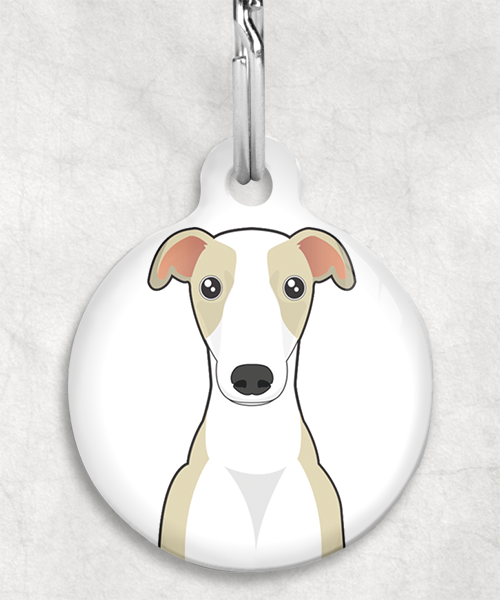 100132-windhond-beige-zonder-naam-huisdierpenning-wit