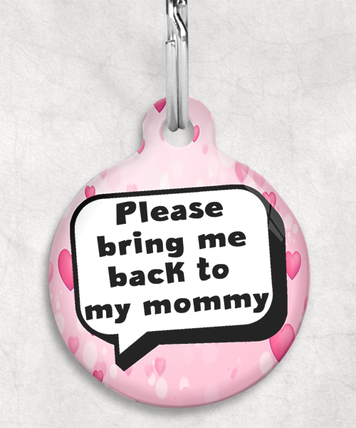 bring-me-back-to-my-mommy-kleur-achtergrond-huisdierpenning-hartjes