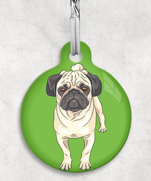 100517-mopshond-free-pik-zonder-naam-huisdierpenning-groen