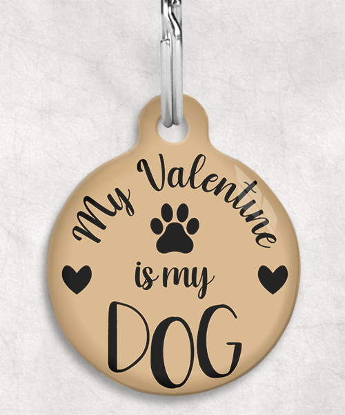 100667-my-valentine-is-my-dog-kleur-achtergrond-huisdierpenning-beige