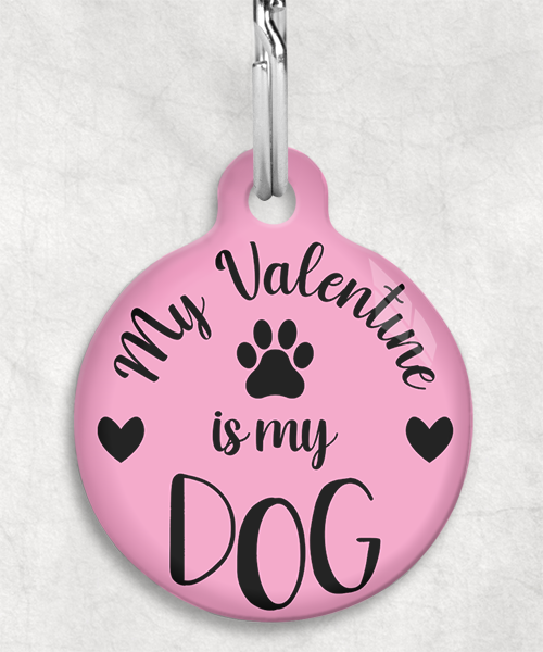 100667-my-valentine-is-my-dog-kleur-achtergrond-huisdierpenning-lichtroze